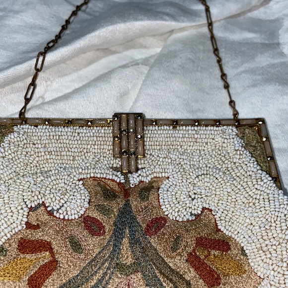 Vintage unique Longchamps Beaded/Embroidered Purse - Picture 3 of 15